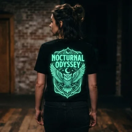Custom Glow In The Dark Serina Vinyl T-Shirt